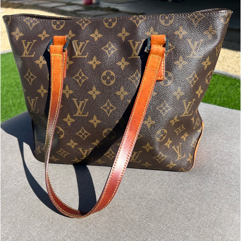 Authentic MONOGRAM CANVAS CABAS PIANO